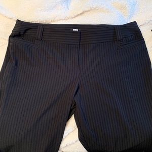 NWOT Studio 1940 black striped dress slacks 26W
